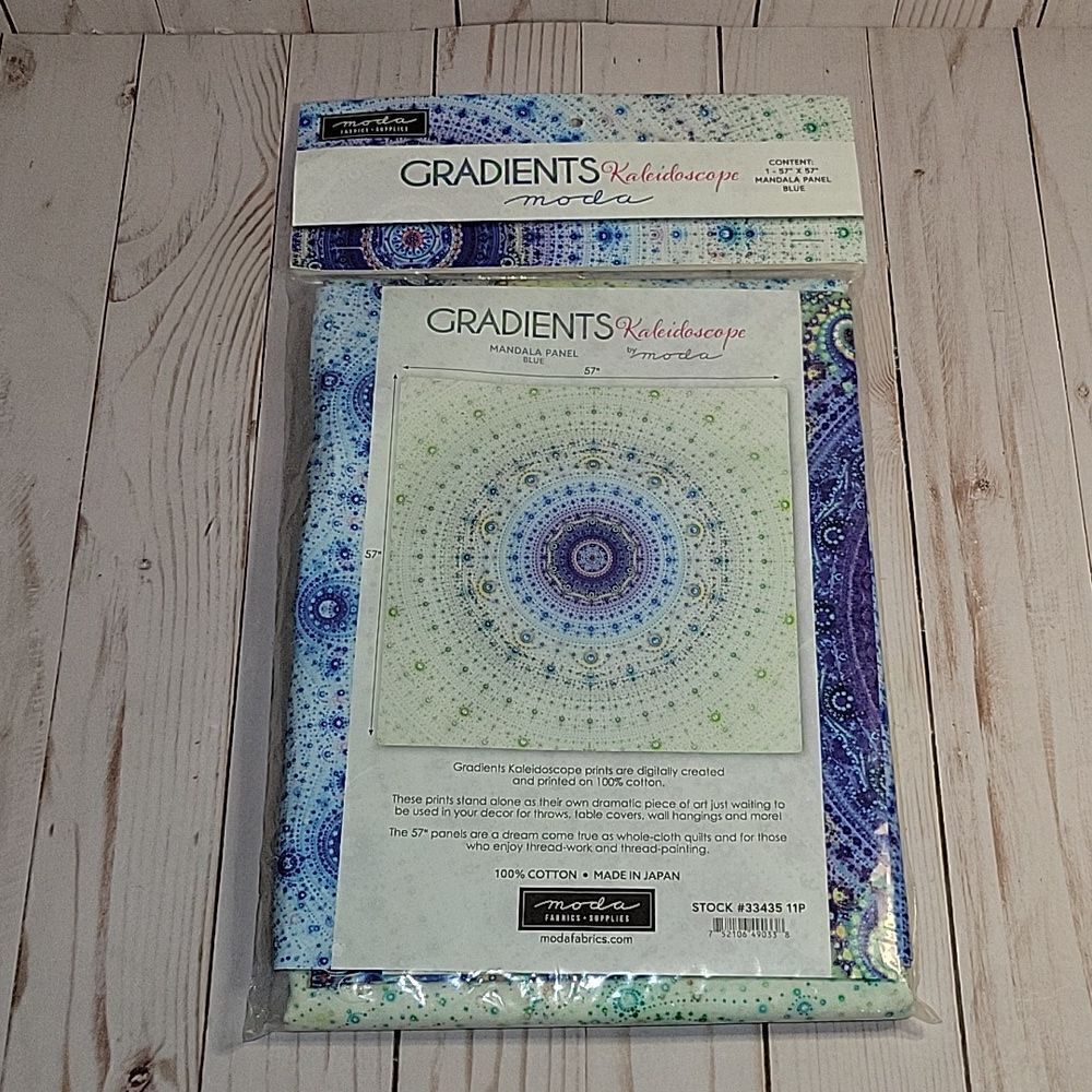MODA Gradients Kaleidoscope Mandala Panel 57" x 57" 100 Cotton